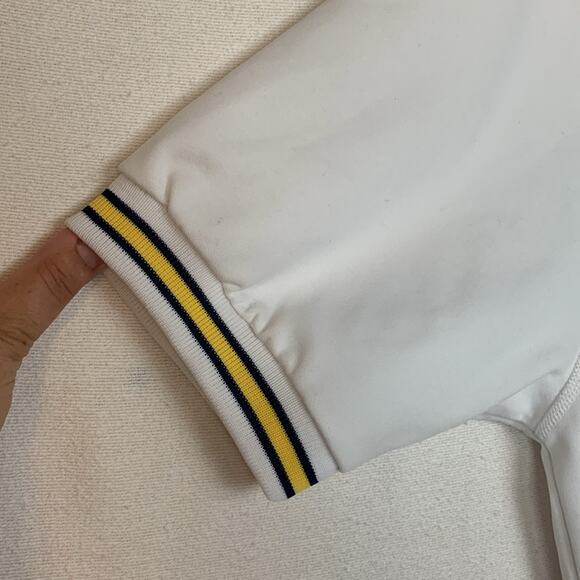 Vintage Team Nike Sports Michigan mens medium white blue jersey baseball pullove - Picture 8 of 11